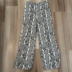 H&M Snake Print Trousers